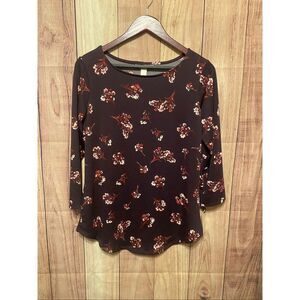 Emaline Medium NWT women’s shirt floral long sleeve